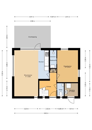 Floorplan - Baanstpoldersedijk 4-428, 4504 PR Nieuwvliet